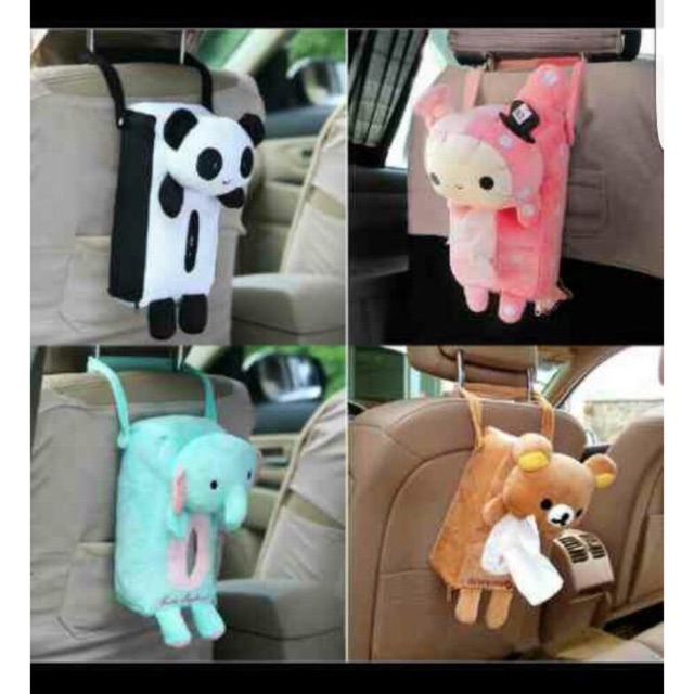 TISSUE BAG HOLDER ที่แขวนของในรถยนต์ TISSUE HOLDER CARTOON CHARACTER