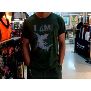 Frogmangear T shirt FMG-15 DGRN เสือยืด Cotton100% Made in THAILAND