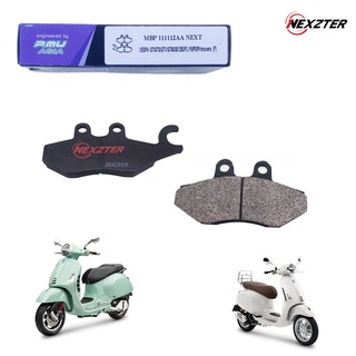 111112AA NEXZTER ผ้าเบรคหน้า VESPA GTS iget,GTS 150 3V,GT,GTV,Primavera,Sprint,50,125,150,250,300 เบรค ผ้าเบรค ผ้าเบรก