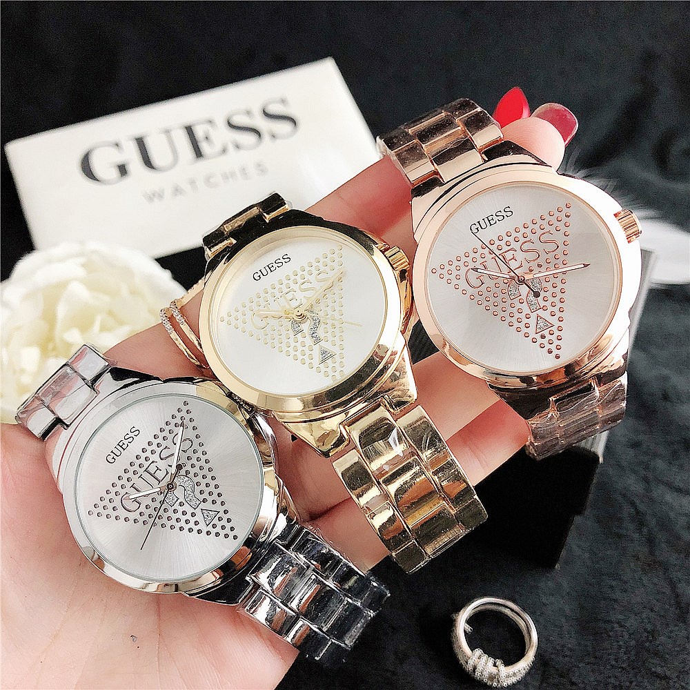 Guess Lady Watch Women Caual Quartz Watch Wanita Jam Tangan