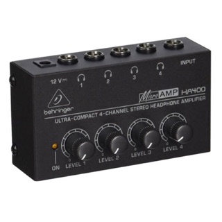 Behringer MICROAMP HA400 Headphone Amp แอมป์ ขยายสัญญาน หูฟัง แบบ 4 ชาแนล