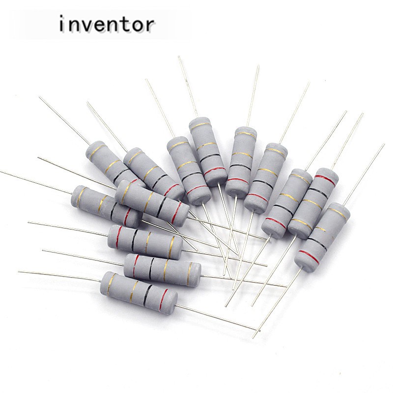 20Pcs 1W 2W 3W 5W Carbon Film Resistor 5% 0.3R 0.33R 0.36R 0.39R 0.43R 0.47R 0.5R 0.56R OHM