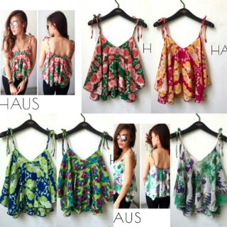 เสื้อสายเดี่ยวพร้อมส่ง ส่งฟรีค่า