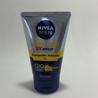 นีเวีย เมน แอนตี้-เอจโฟม 100กรัมNivea Men Anti-Age 3X 100g โฟมล้างหน้าสำหรับผิวธรรมดา-มัน Nivea Men Anti-Age Foam 100g