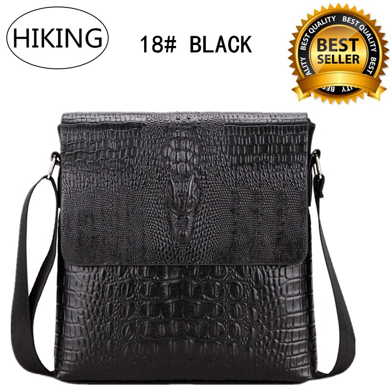 หนัง PU กระเป๋าสะพายข้าง กระเป๋าสะพายไหล่ ณกระเป๋าเอกสา Men Sling Bag