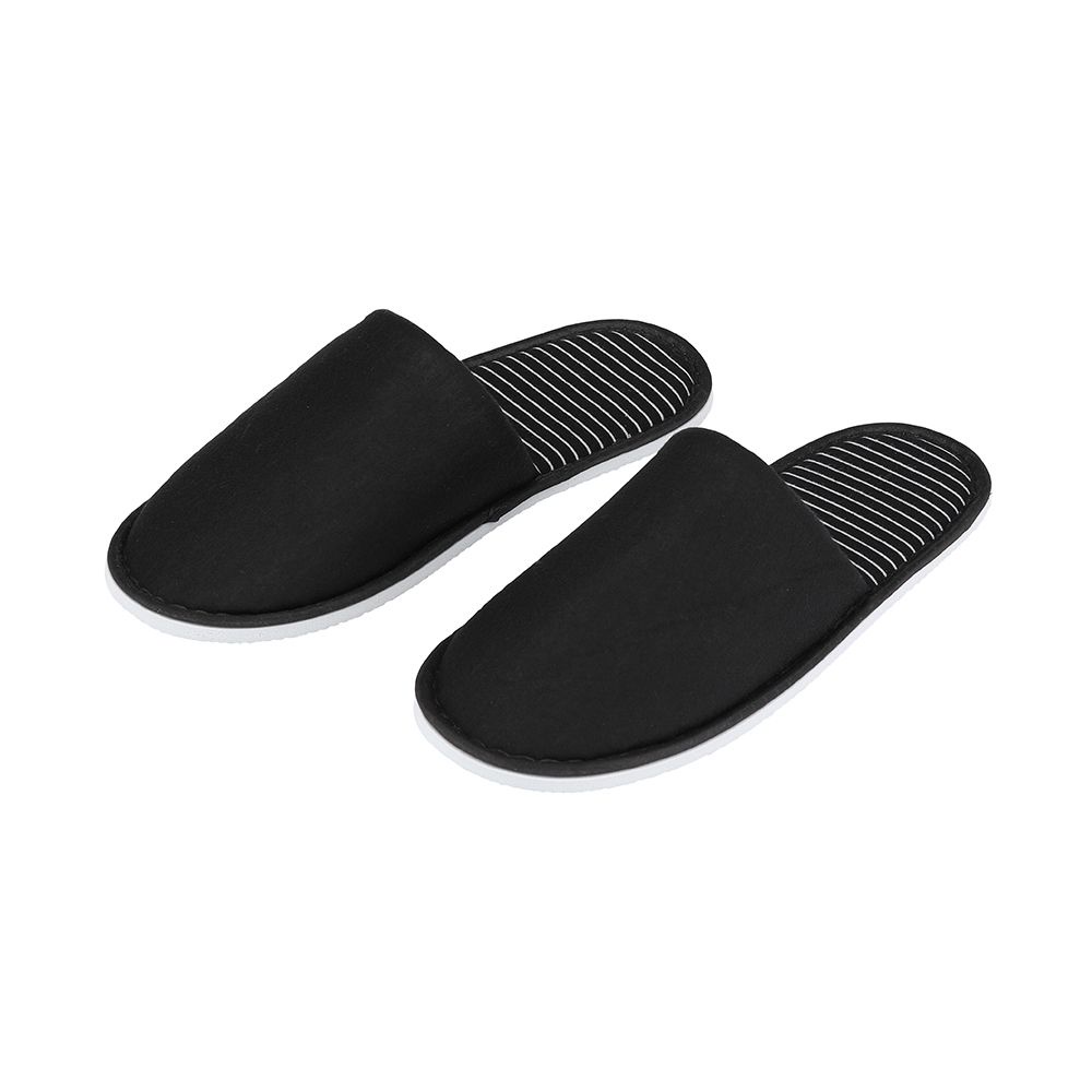 INDEX LIVING MALL รองเท้าสลิปเปอร์ รุ่นคลิน ขนาด 29 ซม. (ฟรีไซส์) - สีดำ/ขาว