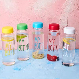 L ขวดน้ำmy bottle กระบอกน้ำพลาสติกใส ขวดน้ำพลาสติกพกพา กระบอกใส่น้ำพกพา ขนาด500ml. (BB175)