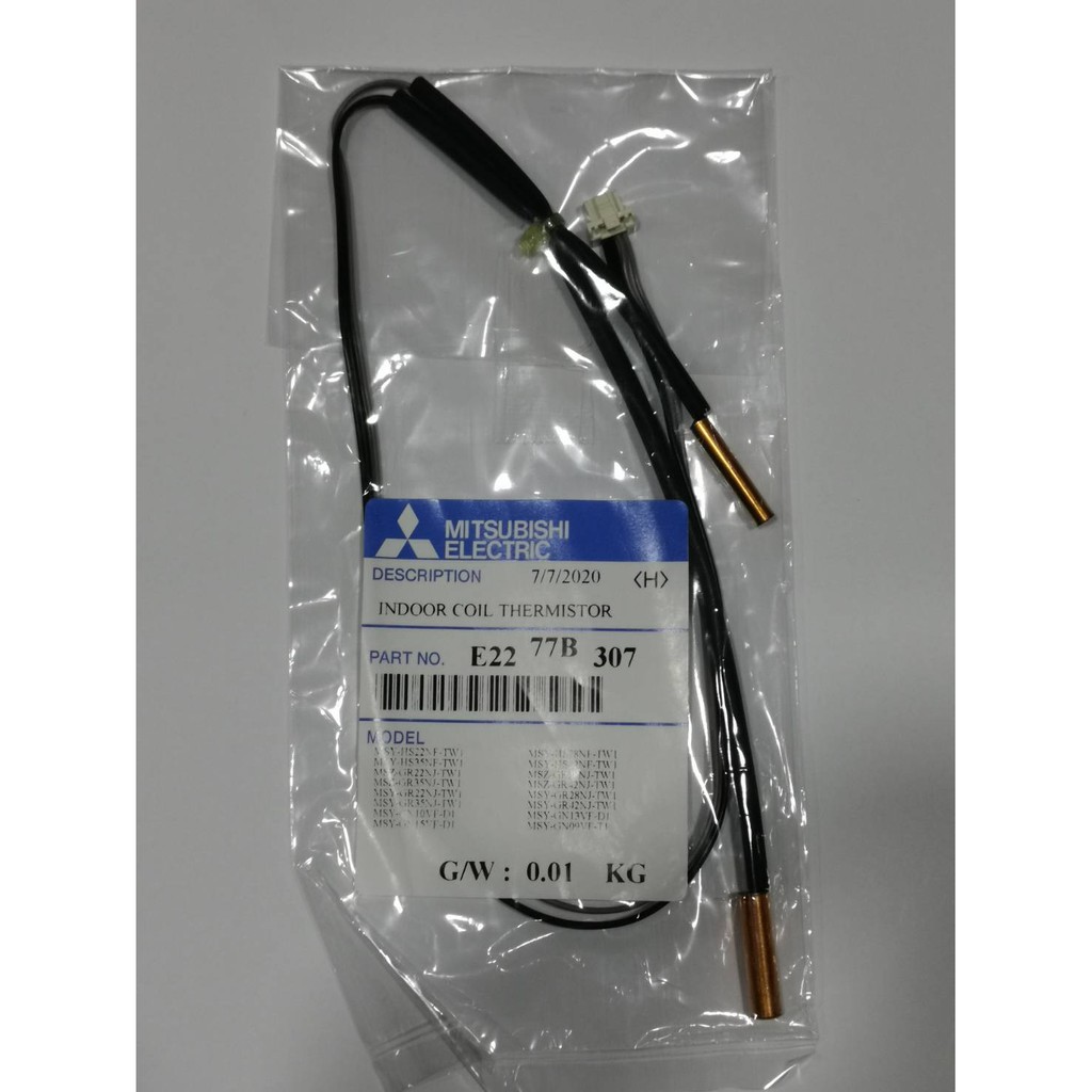 Mitsubishi Indoor Coil Thermistor รุ่น E2277B307 (INVERTER) เซ็นเซอร์แอร์ เซ็นเซอร์น้ำแข็ง อะไหล่แท้