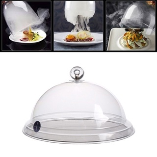 【TTLIFE】Household Smoking Dome Hood Kitchen Cooking Fume Hood Acrylic Smoke Injector Bell Hood