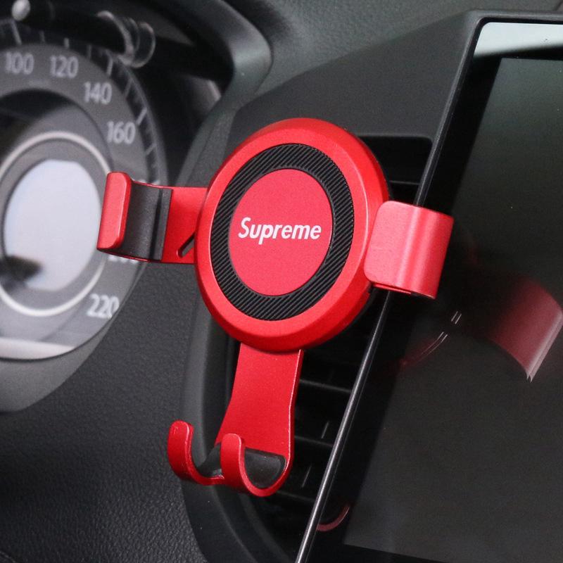 Supreme ผู้ถือโทรศัพท์มือถือ ตัวยึดแรงโน้มถ่วง วงเล็บนำทางรถยนต์ Car mobile phone gravity bracket