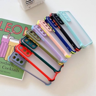 ｛ส่งจากไทย}​เคสขอบสีหลังขุ่น​ Samsung Note10Lite S21 S21plus S21Ultra S10 S10plus S10Lit เคสกันกระแทกกันกล้องกันมุม