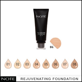 NOTE COSMETICS REJUVENATING FOUNDATION 04 SAND