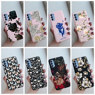 เคสโทรศัพท์ซิลิโคน TPU แบบนิ่ม ลายดอกไม้ สีแคนดี้ สําหรับ OPPO Reno 4 (4G) Reno 4 Pro(4G) A53 2020