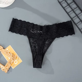 Women Sexy Lace Panties Low waist Thong Underwear Female Temptation G-String Lingerie