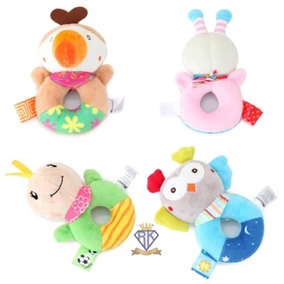 N002 ตุ๊กตาเขย่ามือรูปสัตว์ BBSKY ของเล่นเสริมพัฒนาการเด็ก มีเสียง