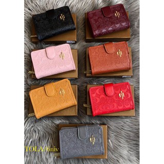 🔥Coach ลายปั้ม ไซด์กลาง ✅สวยแท้💯% 6นิ้ว