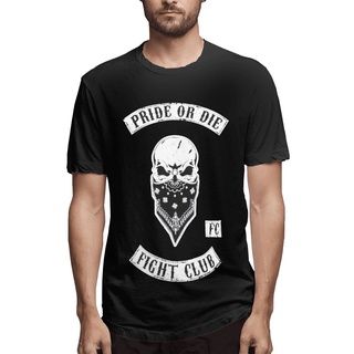 เสื้อยืด พิมพ์ลาย Pride Or Die “Fight Club” Mma Ufc K1 Boxen Muay Thai Bjj Mans ติดทนนาน สําหรับผู้ชายS-5XL