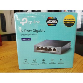 TP-LINK TL-SG105-V6 5 Port Gigabit Desktop Switch STEEL CASE FEATURE: PLUG AND PLAY"