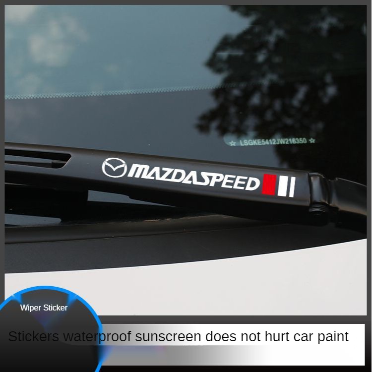สติ๊กเกอร์ที่ปัดน้ําฝน Mazda เหมาะสําหรับ Familia/Vantrend/323/E2000/Biante/RX
7/Mazda 2/Mazda 3/ Mazda 5/ Mazda 6/CX3/CX5/CX8/CX9/BT50/RX7/RX8/Fighter/Premacy