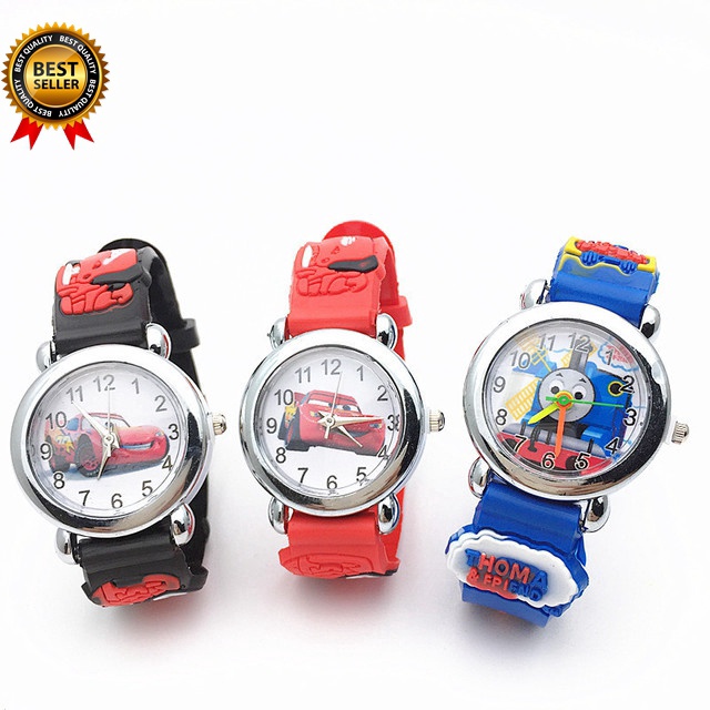 McQueen Pixar Car Thomas Watch สําหรับวันเกิดเด็ก