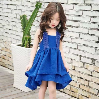 [พร้อมส่ง] ชุดเดรสเจ้าหญิง ขนาดเล็ก แฟชั่นฤดูร้อน สําหรับเด็กผู้หญิง อายุ 2022 4 5 6 7  8 9 10 11 12ขวบ