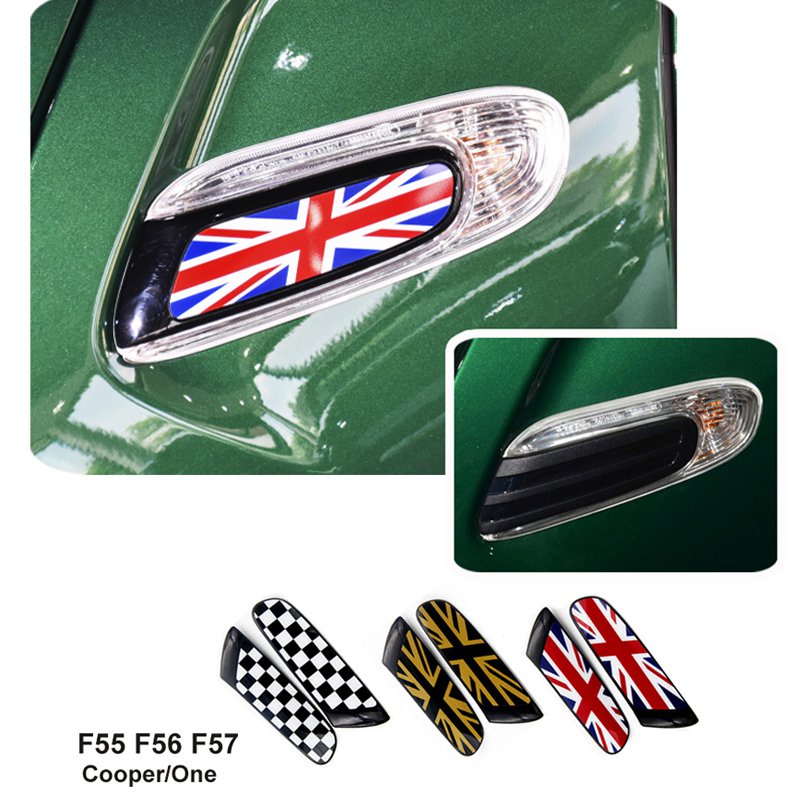 2pcs Car Exterior Decoration Side Fender Cover Signal Light Case ...