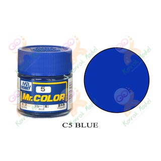 สีสูตรทินเนอร์ Mr.hobby Mr.color C5 Blue Gloss 10ml