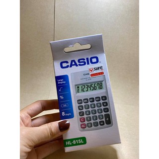 เครื่องคิดเลข Casio HL-815L ขนาดพกพา มี 4 สี ของใหม่ ของแท้ 100% รับประกัน 2 ปี