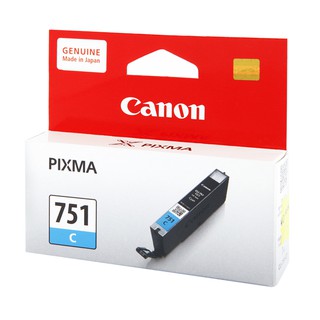 Canon CLI 751 C หมึกแท้ สีฟ้า จำนวน 1 ชิ้น