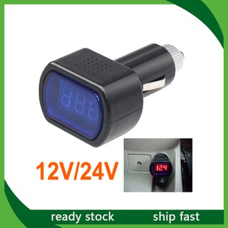 เครื่องวัดแรงดันไฟฟ้า โวลต์มิเตอร์ดิจิตอล LED 12v / 24v