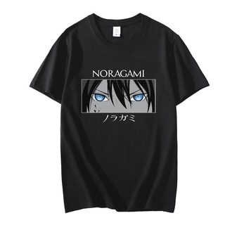 T-shirt  เสื้อยืดแขนสั้น ผ้าฝ้าย พิมพ์ลายอนิเมะ Noragami Yato สไตล์ญี่ปุ่น ฮาราจูกุ สําหรับผู้ชาย และผู้หญิงS-5XL