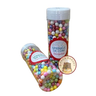 เม็ดน้ำตาลตกแต่งสีรุ้ง ขนาด 7มม / Sprinkle De Com Dextrose Colorful Ball 7mm / 120g