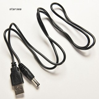 Stse_ ปลั๊กซ็อกเก็ตพาวเวอร์ซัพพลาย Usb 2.0 ตัวผู้ AC เป็น DC 5.5 มม. X 2.1 มม.