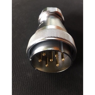 คอนเนคเตอร์ต่อสายไฟ WF48 7pole #6sqmm 50A, cable OD.18-20 mm circular connector IP67 WF48J7TE male poles