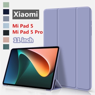 【คลังสินค้าพร้อม】Xiaomi Mi Pad 5 Pro 11 นิ้วเคสแท็บเล็ตกันกระแทกสำหรับ MiPad 5 TPU Soft ซิลิโคนสมาร์ท Auto Sleep Cover