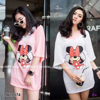 เดรสโอเวอร์ไซส์คอวีสกรีน Minnie Mouse **สอบถามก่อนสั่งซื้อ**