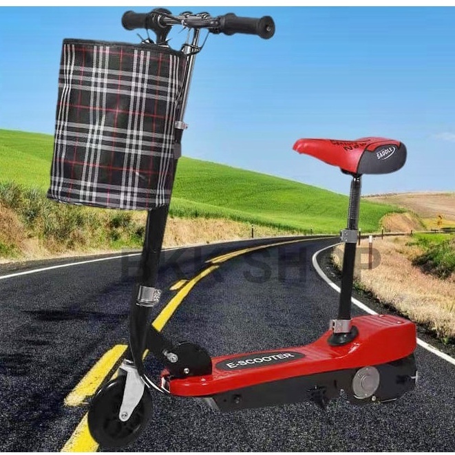 (ใหม่) สกูตเตอร์ไฟฟ้า Electric Scooter 24V ไฟหน้า LED E-Scooter มอเตอร์ 350W รองรับน้ำหนัก 150 กิโลกรัม