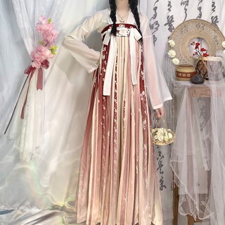 Hanfu [ภาษาดอกไม้] ฤดูร้อนชุดเต็มของนักเรียนชุดโบราณที่รัก