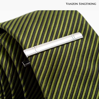 (เก็บโค้ดส่วนลดหน้าร้านลด50฿) Vanzon Singthong เข็มหนีบเนคไท Tie Clip VZ8-3