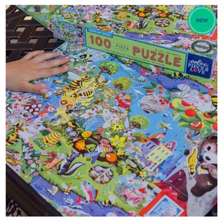 eeBoo Love of Bees 100pc Puzzle จิ๊กซอว์รูปผึ้งแบบ 100 ชิ้น