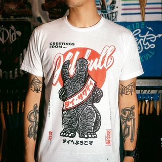 เสื้อยืด OLDSKULL  ของแท้100% (มีหน้าร้าน)สามารถปรับแต่งได้