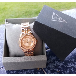 นาฬิกา GUESS Women’s Dazzling Sporty Mid-Size RoseGold Watch