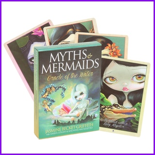 ไพ่ทาโรต์ Myths &amp; Mermaids Oracle Of The Wate ของเล่นสําหรับเด็ก