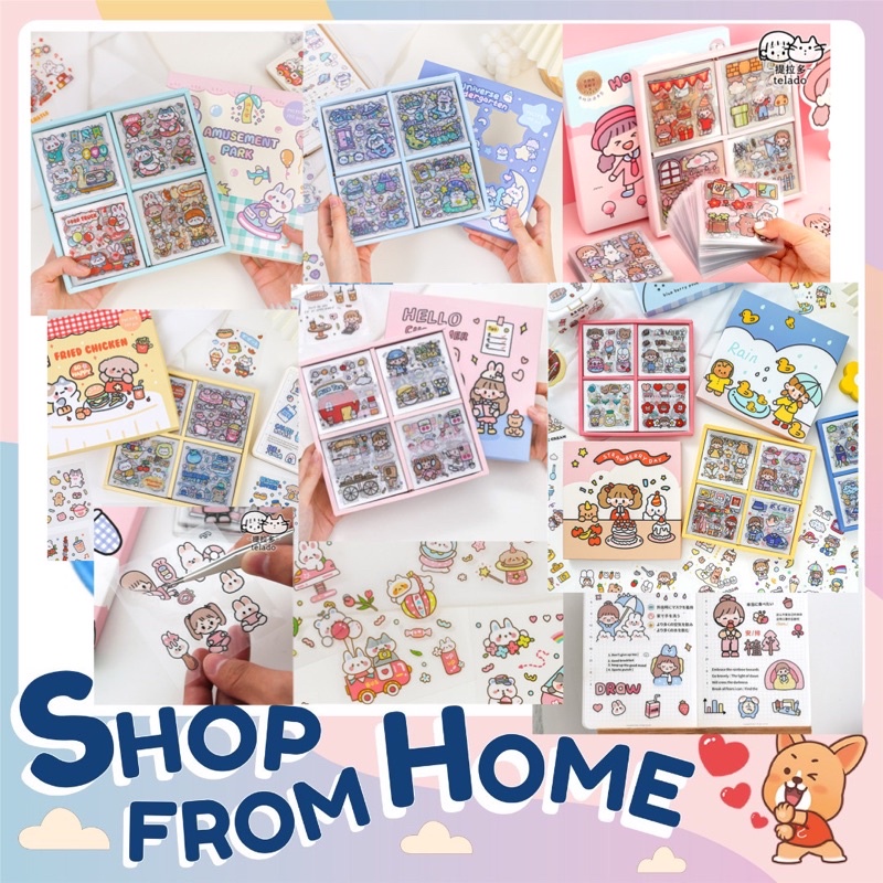 🌟สินค้าพร้อมส่งค่ะ🌟สติ๊กเกอร์ตกแต่ง งานไดคัททุกแผ่น มีให้เลือกหลายแบบ ลายน่ารักมากมาย (มีเก็บเงินปลายทาง)