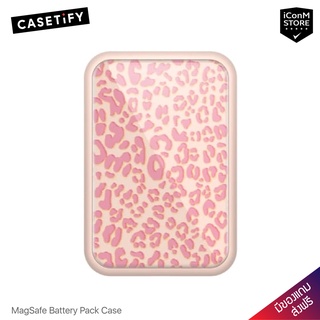 [พร้อมส่ง] CASETiFY - Pink leopard pattern เคสสำหรับ Magnetic Battery Pack [ผ่อน0% ส่งฟรี มีของแถม]