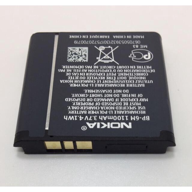 Batteria Nokia BP-6M 1070mAh Per N73, N77, N93, 3250 E Altri – Nuova Aperta Mai Usata