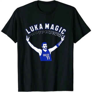 เสื้อผ้าผชเสื้อยืดคอกลม พิมพ์ลาย Luka Doncic Luka Magic สไตล์วินเทจ โอเวอร์ไซซ์ แฟชั่นสําหรับผู้ชาย และผู้หญิงS-5XL