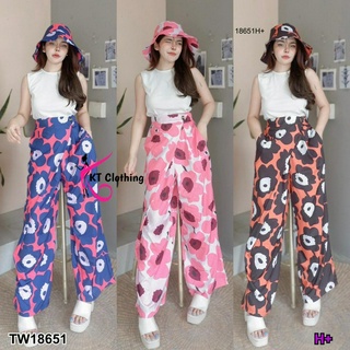 TW18651 เซต 3 ชิ้น เสื้อกล้ามผ้ายืดสีขาว+กางเกงขายาว+หมวกบัก