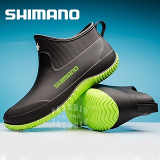 SHIMANO รองเท้าบูท กันฝน กันลื่น ที่ทนทาน เหมาะกับใส่ตกปลากลางแจ้ง แฟชั่นฤดูหนาว สําหรับผู้ชาย