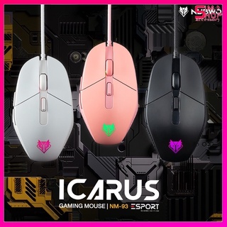 เมาส์ไร้เสียง Nubwo NM-93 ICARUS Silent Optical Mouse เมาส์ เมาส์เกมมิ่ง ประกันศูนย์ 1 ปี